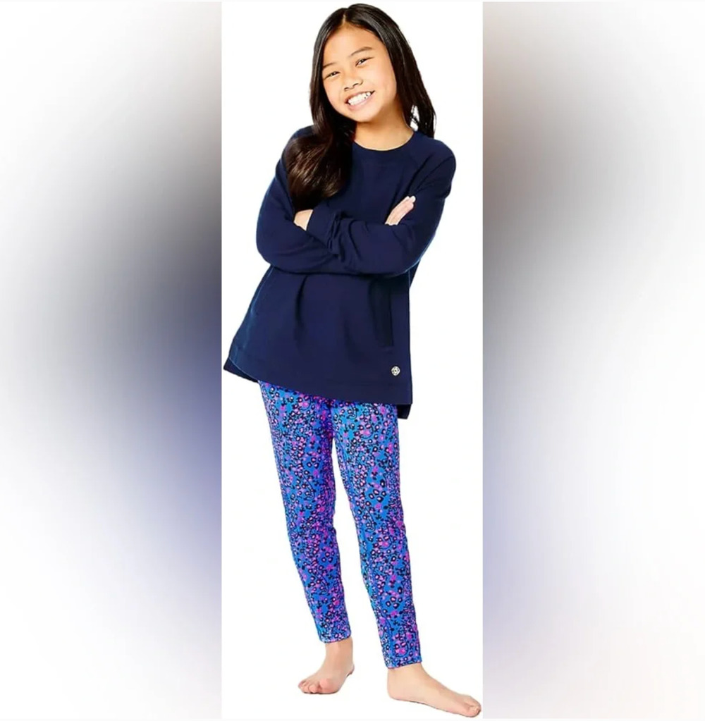 Lilly Pulitzer Girls Leggings Size Small 4-5 Growl & Prowl